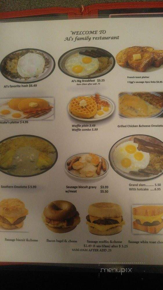 Al's Family Restaurant - Flint, MI menu_pic