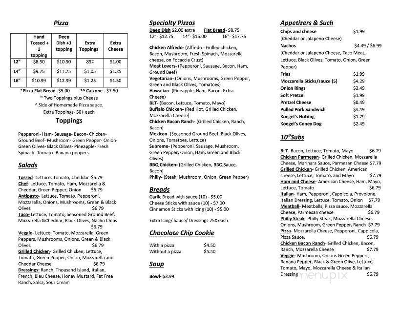 Frosty's Freezer and Pizzeria - Hemlock, MI menu_pic