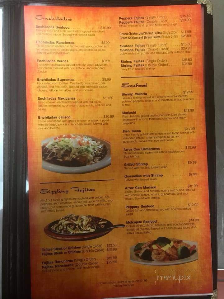 Pepper's Mexican Grill - Prudenville, MI menu_pic