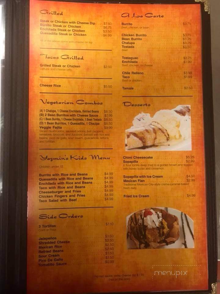 Pepper's Mexican Grill - Prudenville, MI menu_pic