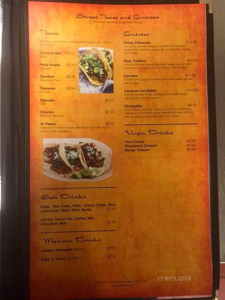 Pepper's Mexican Grill - Prudenville, MI menu_pic