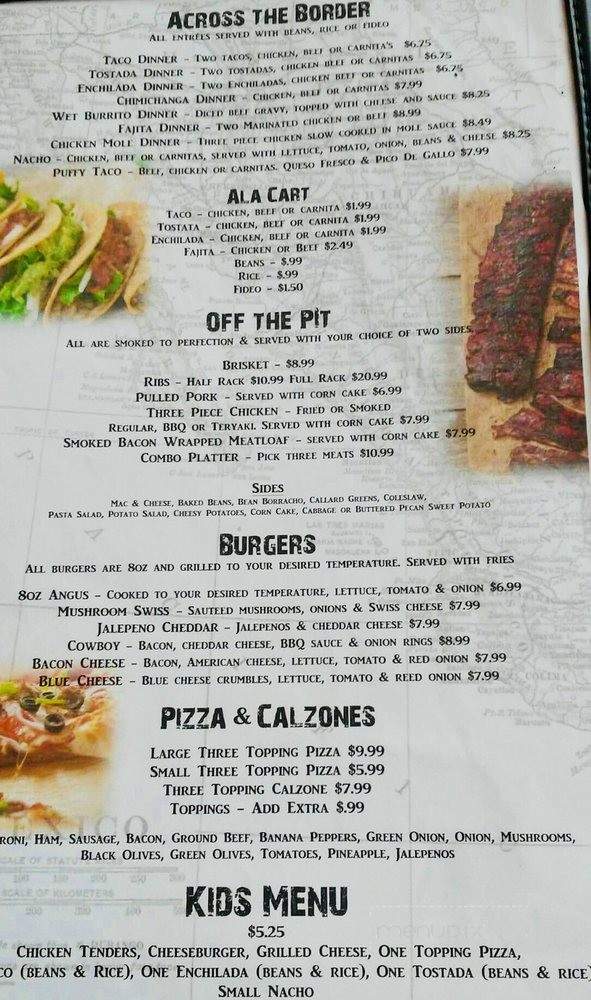 Monky G's Tex Mex BBQ - Bay City, MI menu_pic