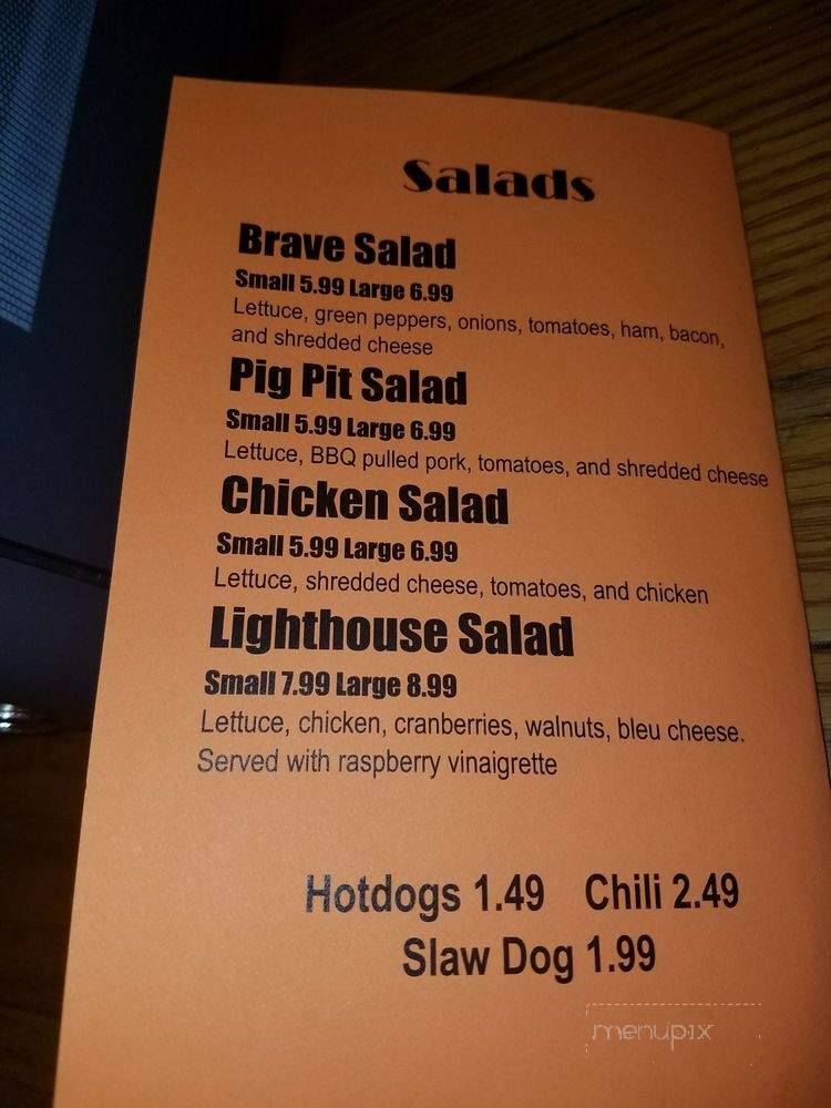 Boneyard BBQ - Tawas City, MI menu_pic