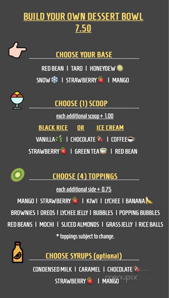 Poke Lab - East Lansing, MI menu_pic