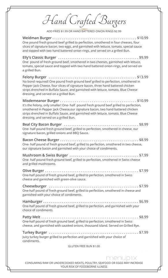 Elly May Dining - Weidman, MI menu_pic