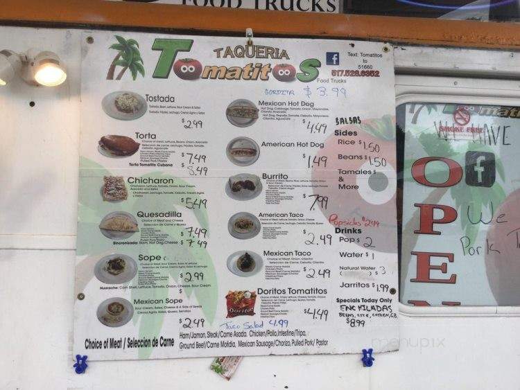 Taqueria Tomatitos - Delton, MI menu_pic