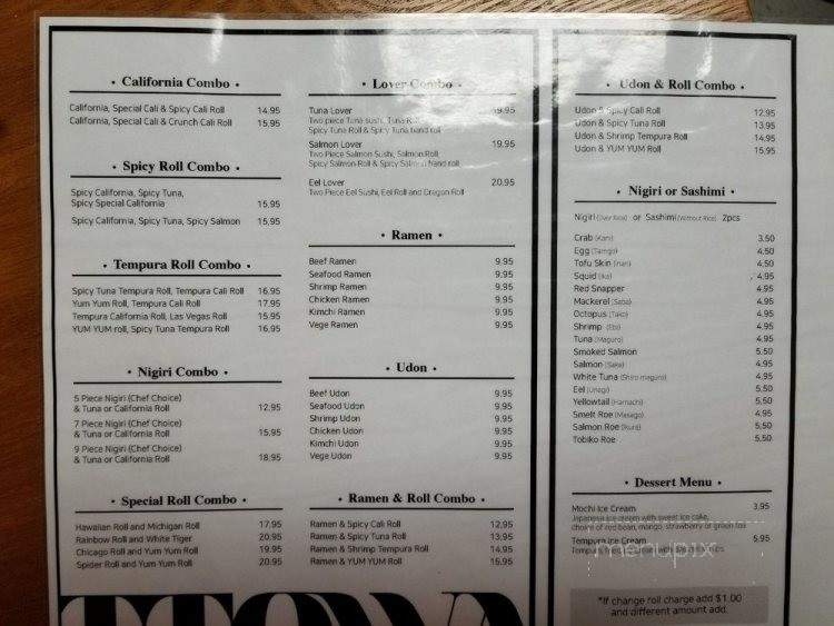 Ttowa - Big Rapids, MI menu_pic
