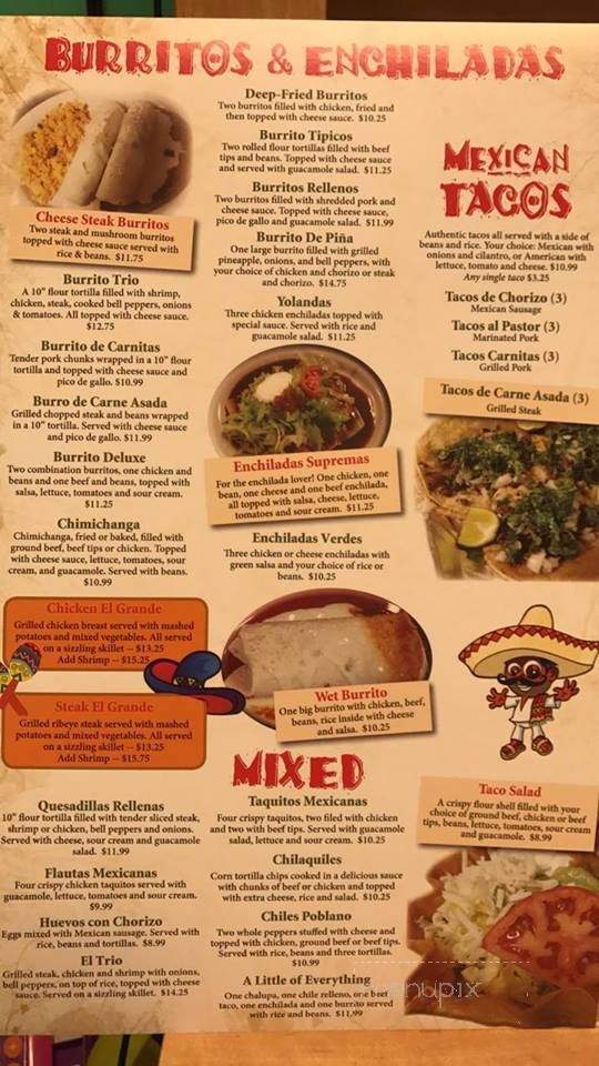El Grande - Fremont, MI menu_pic