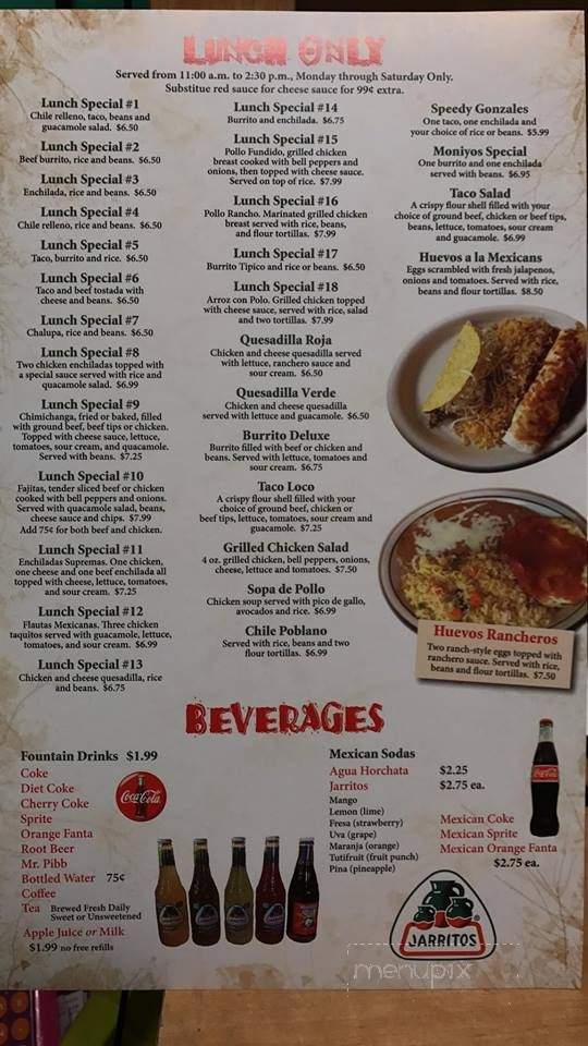 El Grande - Fremont, MI menu_pic