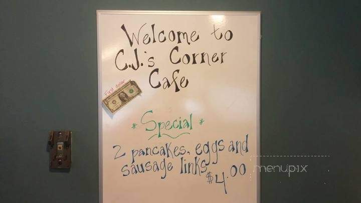 CJ's Corner Cafe - Glenn, MI menu_pic