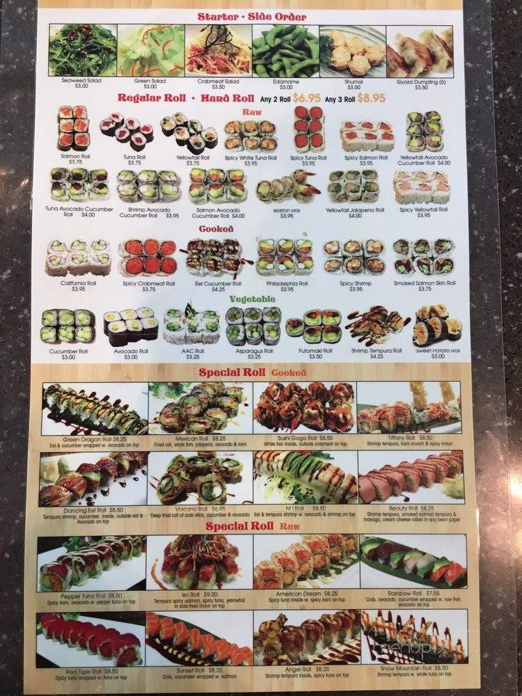 Sushi Gogo - Grandville, MI menu_pic