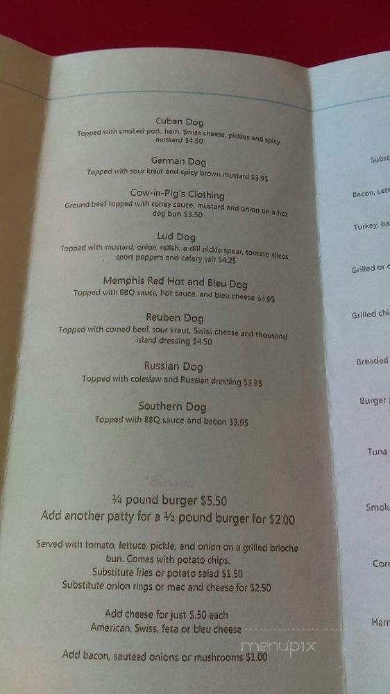 Brewsters Coney island - Ludington, MI menu_pic