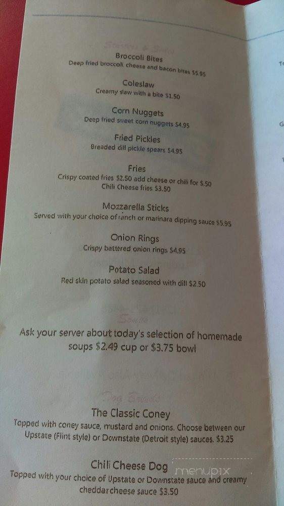Brewsters Coney island - Ludington, MI menu_pic