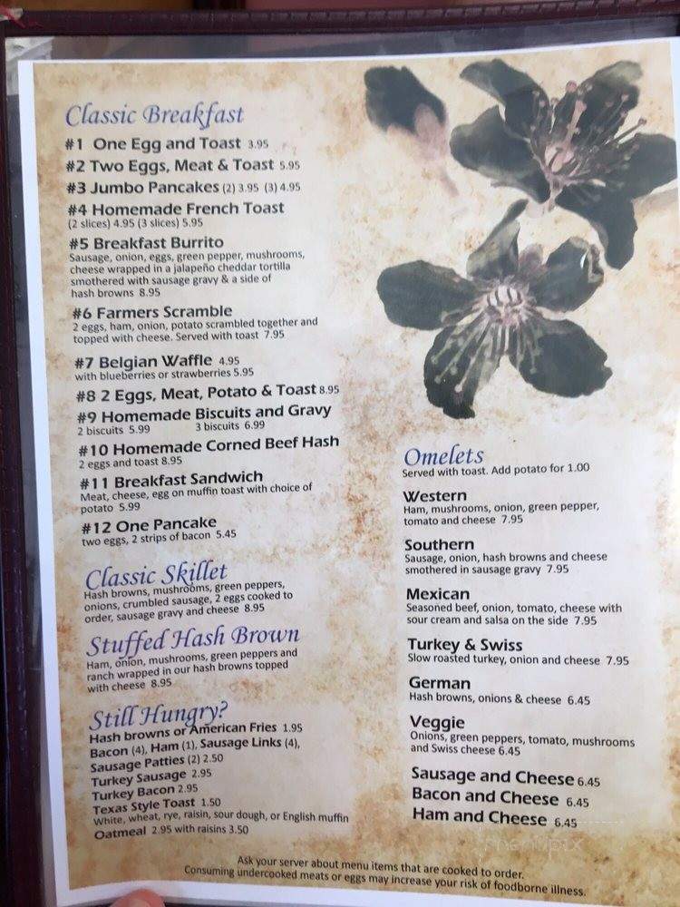 Deb's Lakeside Cafe - Shelby, MI menu_pic