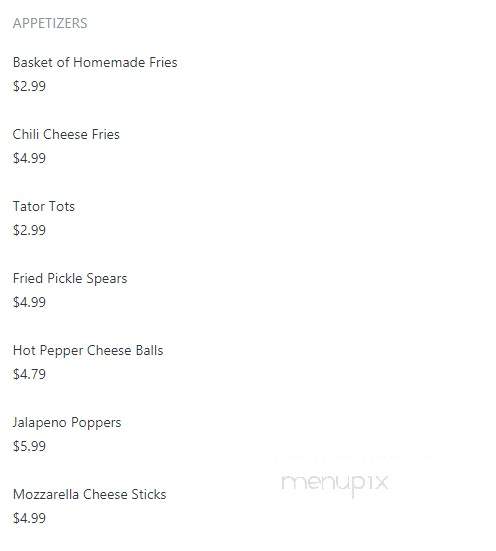 The Ole Soul - Kalkaska, MI menu_pic
