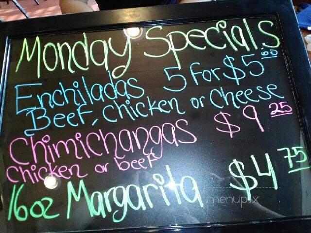 El Potrero - Lake City, MI menu_pic