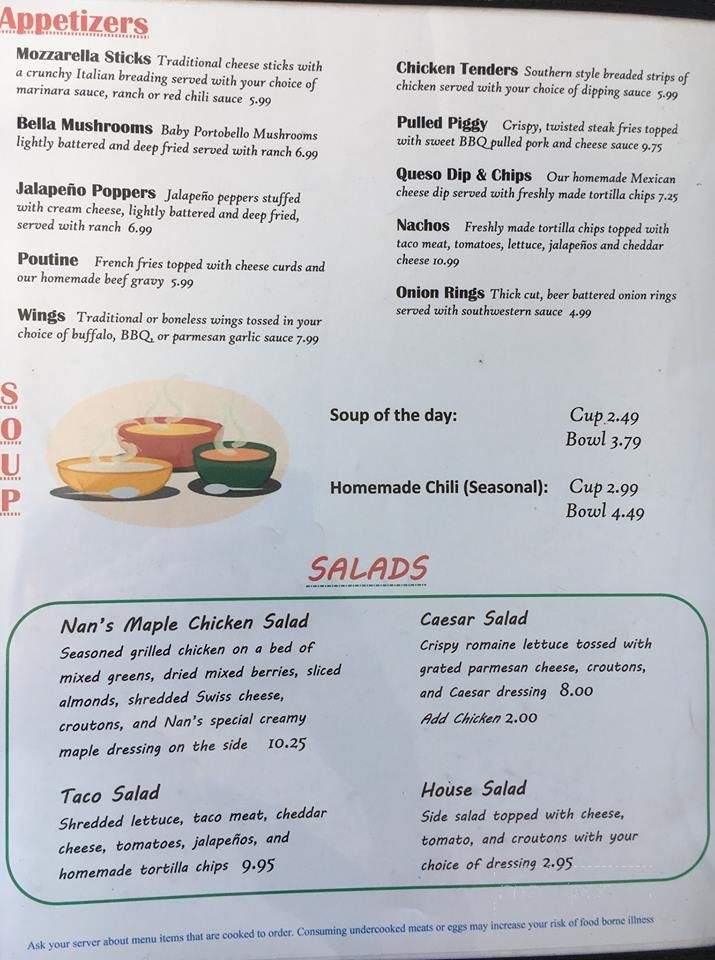 Jack's Grub & Pub - Brimley, MI menu_pic