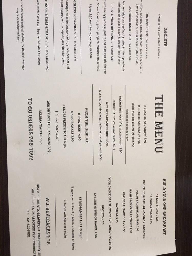 The Menu Restaurant - Lewiston, MI menu_pic