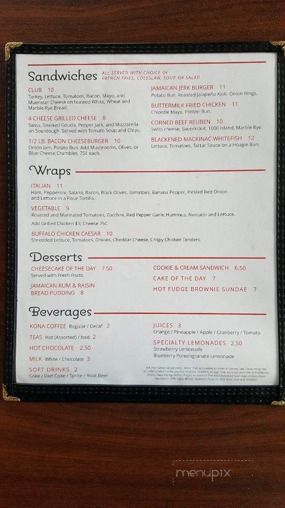 Harrison's Diner - Saint Ignace, MI menu_pic