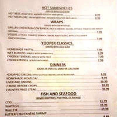 The DownTowner - Manistique, MI menu_pic