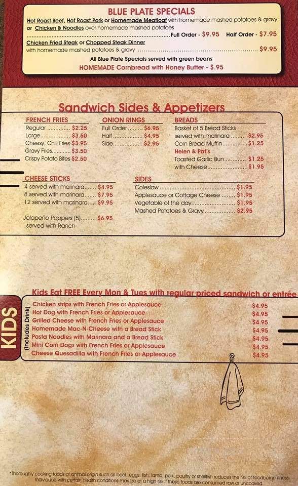 Cozy Cafe - Ankeny, IA menu_pic