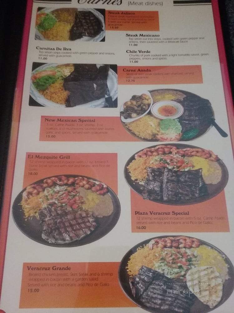 Plaza Veracruz - Iowa Falls, IA menu_pic