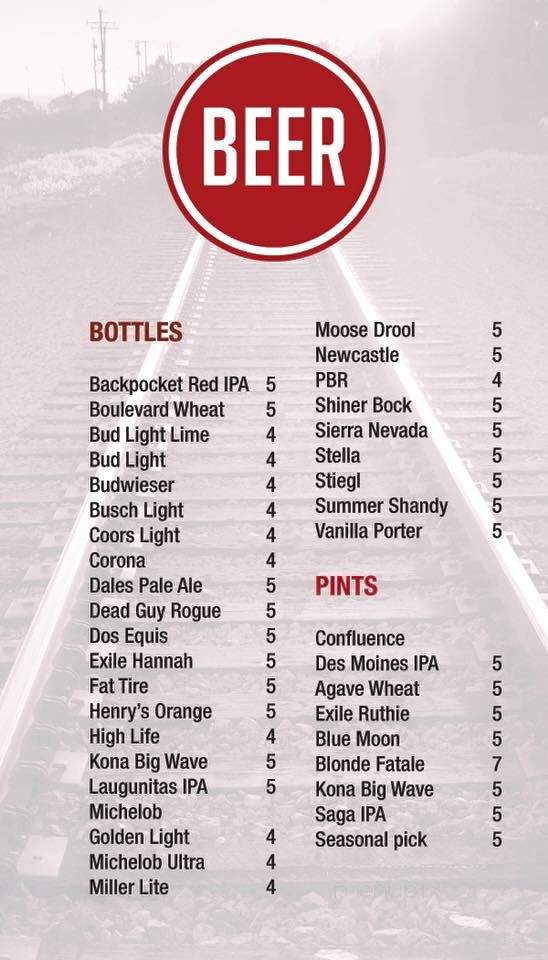 Nineteen14 - Minburn, IA menu_pic