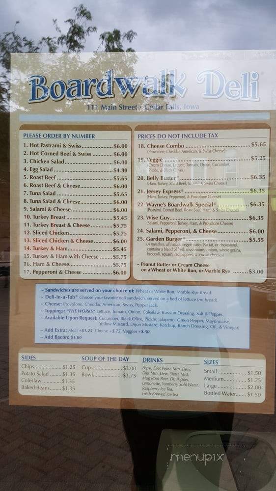 Boardwalk Deli - Cedar Falls, IA menu_pic