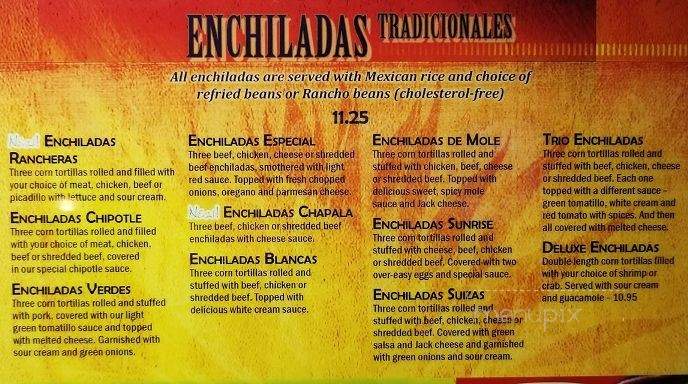 Chapala - Cedar Falls, IA menu_pic