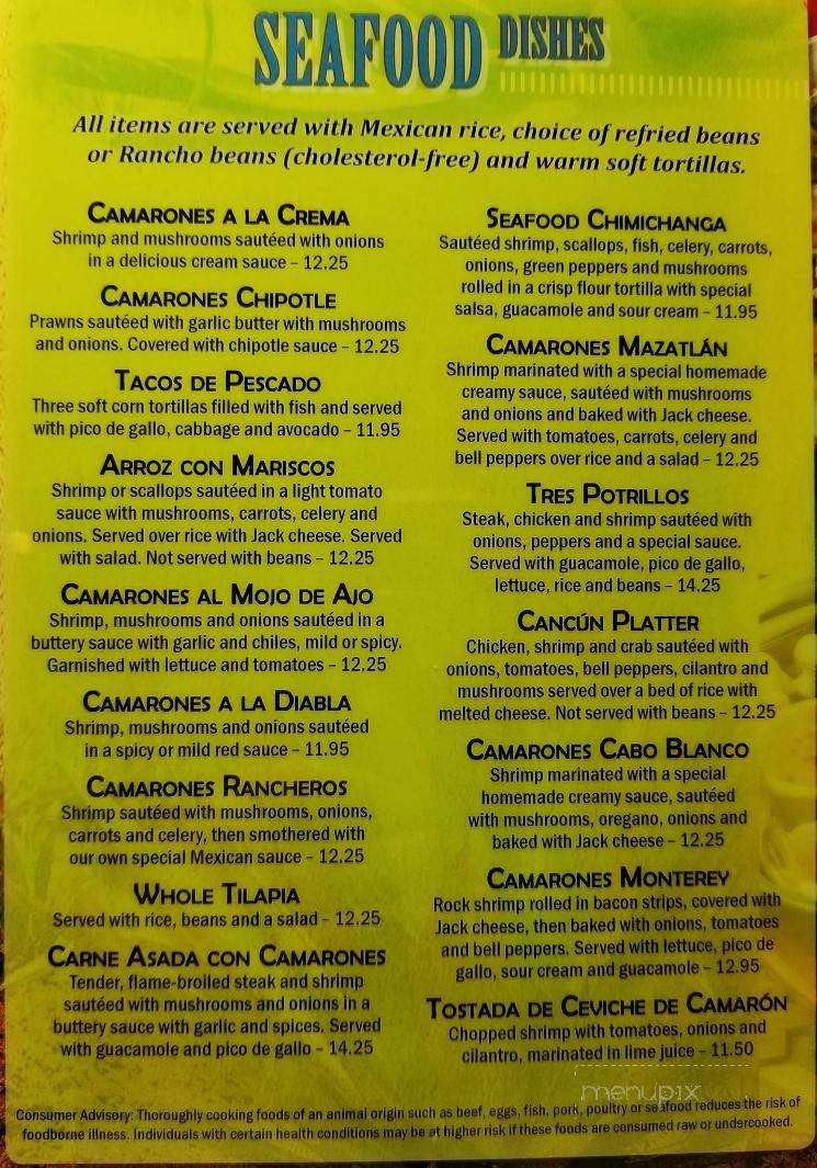 Chapala - Cedar Falls, IA menu_pic