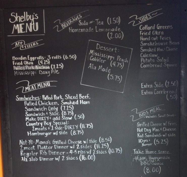 Shelby's Southern Smokehouse - Nashua, IA menu_pic