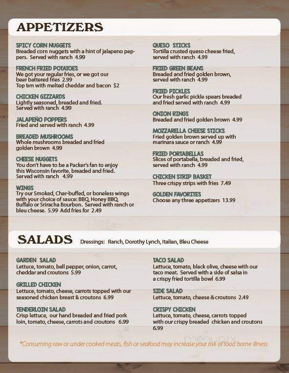 Loess Moose Bar & Grill - Missouri Valley, IA menu_pic