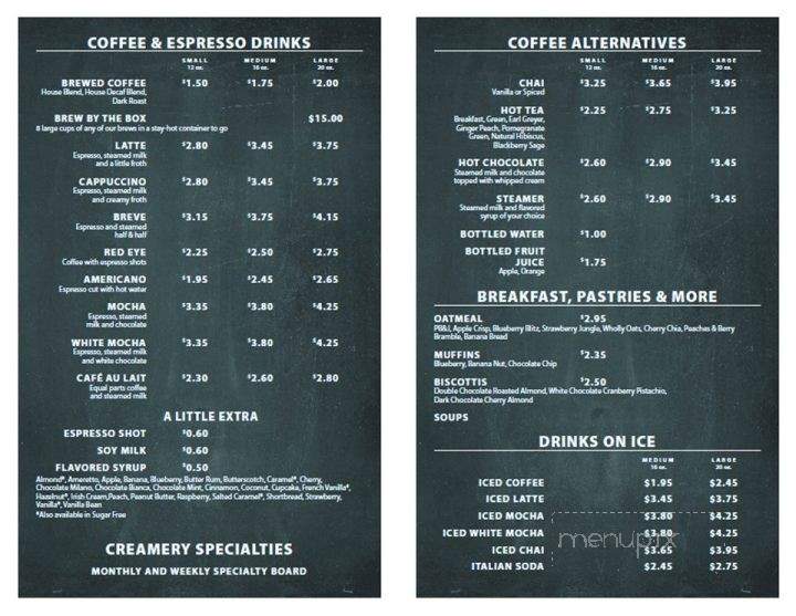 The Creamery & Co. - Oskaloosa, IA menu_pic
