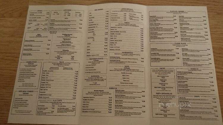 Puebla Mexican Restaurant - West Liberty, IA menu_pic