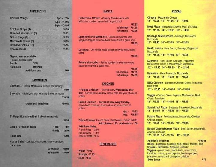 Schnitzelbank Restaurant - Plain, WI menu_pic