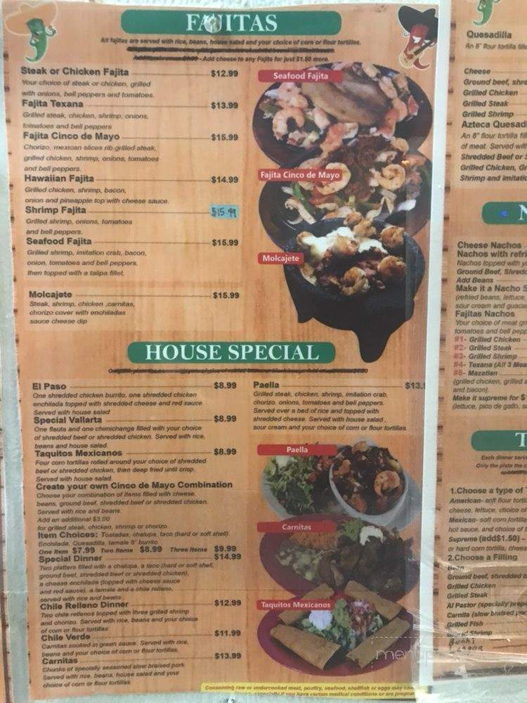 Cinco De Mayo Fiesta - Richland Center, WI menu_pic