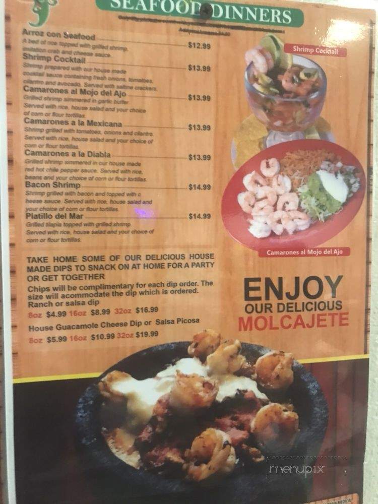 Cinco De Mayo Fiesta - Richland Center, WI menu_pic
