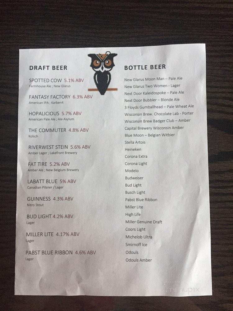 LJ's Sports Tavern & Grill - Madison, WI menu_pic