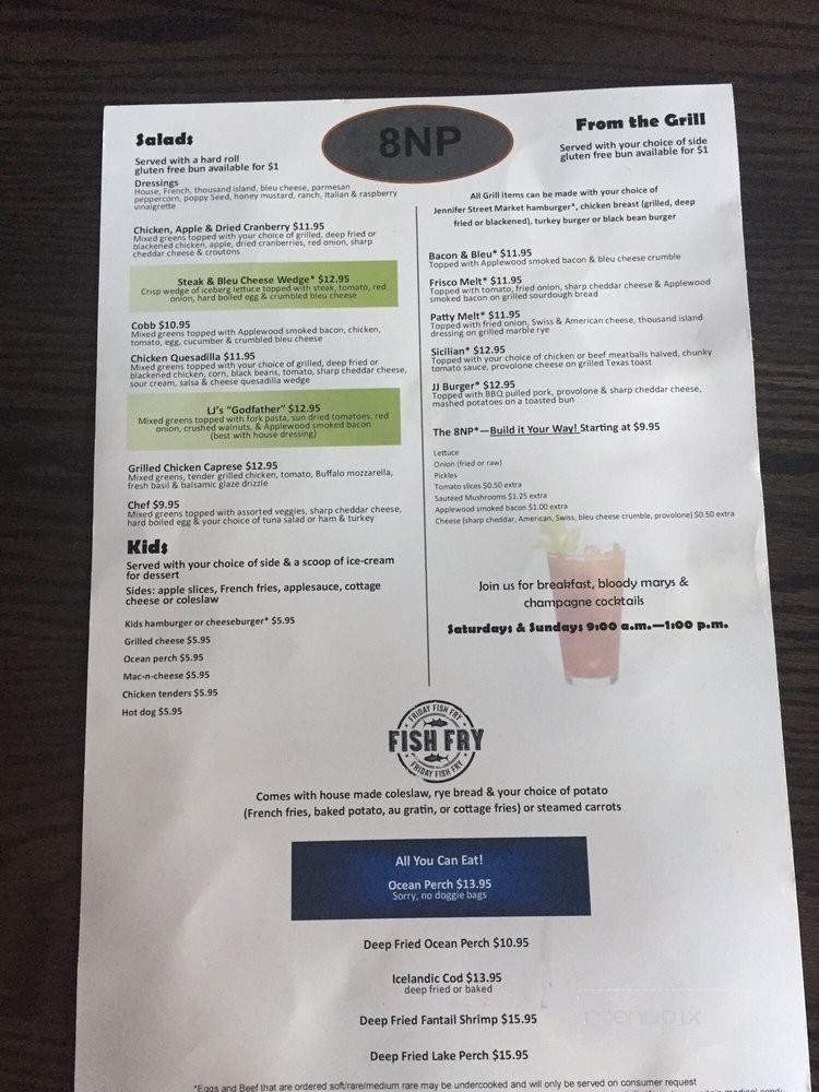Menu of LJ's Sports Tavern & Grill in Madison, WI 53703