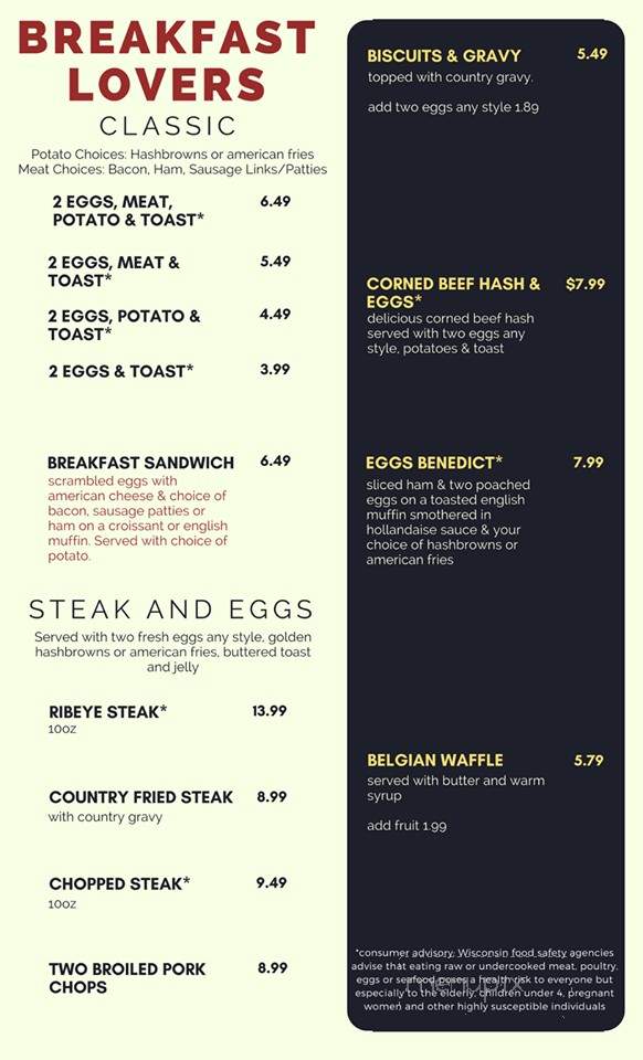 The Cafe at Bellevue - Bellevue, WI menu_pic
