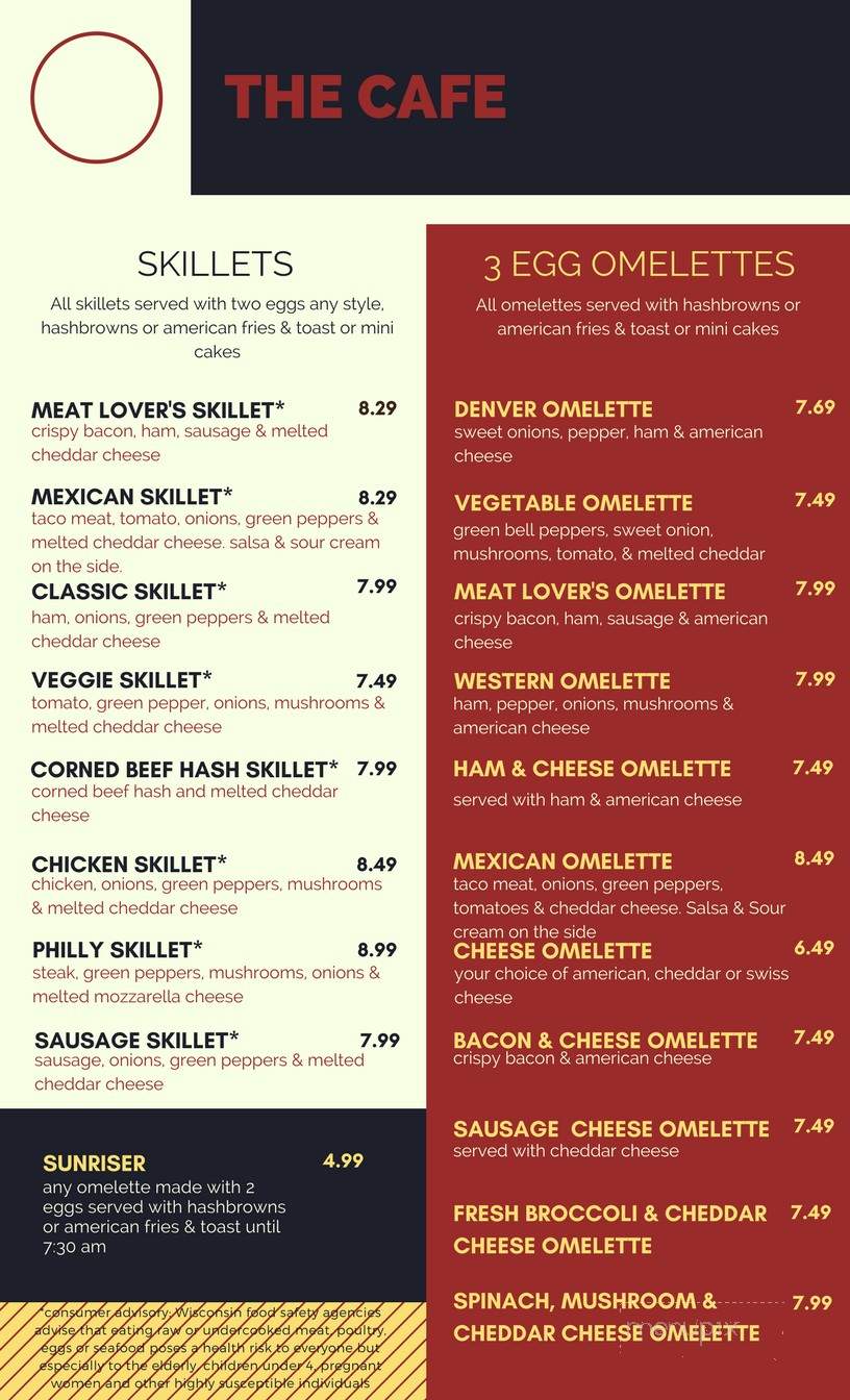 The Cafe at Bellevue - Bellevue, WI menu_pic