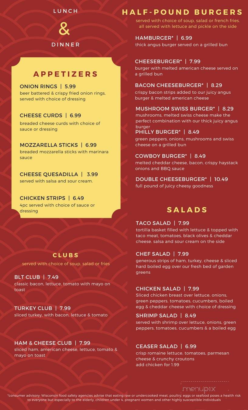 The Cafe at Bellevue - Bellevue, WI menu_pic