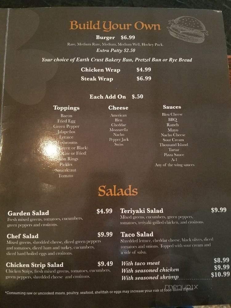 Two Harps Pub - Stevens Point, WI menu_pic