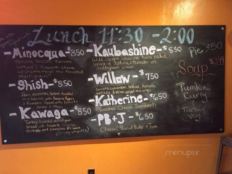 Truly Scrumptious - Minocqua, WI menu_pic