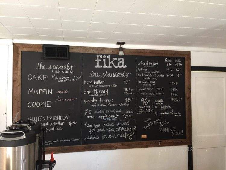 Fika Bakery & Coffee - Three Lakes, WI menu_pic