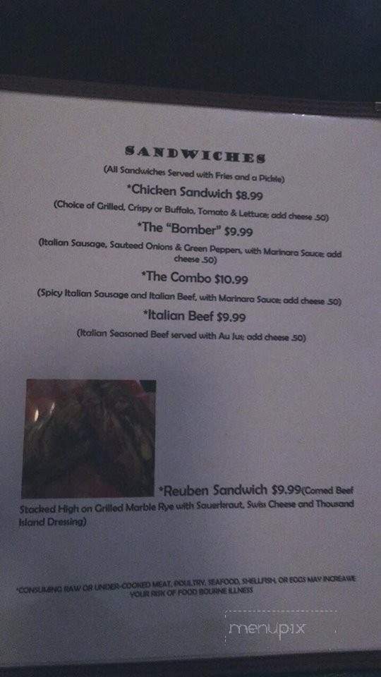 Alec's Bar & Grill - Necedah, WI menu_pic