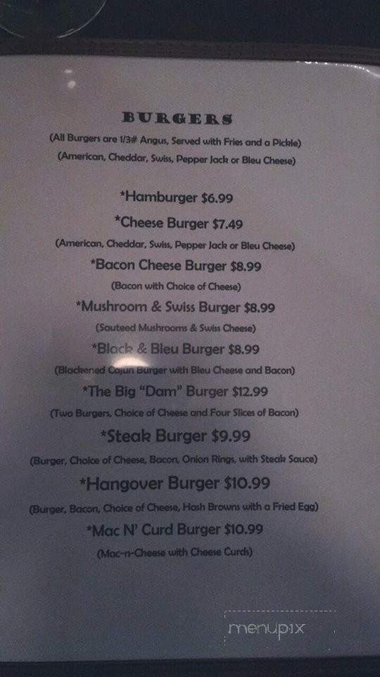 Alec's Bar & Grill - Necedah, WI menu_pic