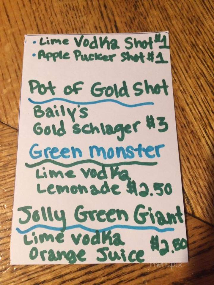 J Cool's Bar - Turtle Lake, WI menu_pic