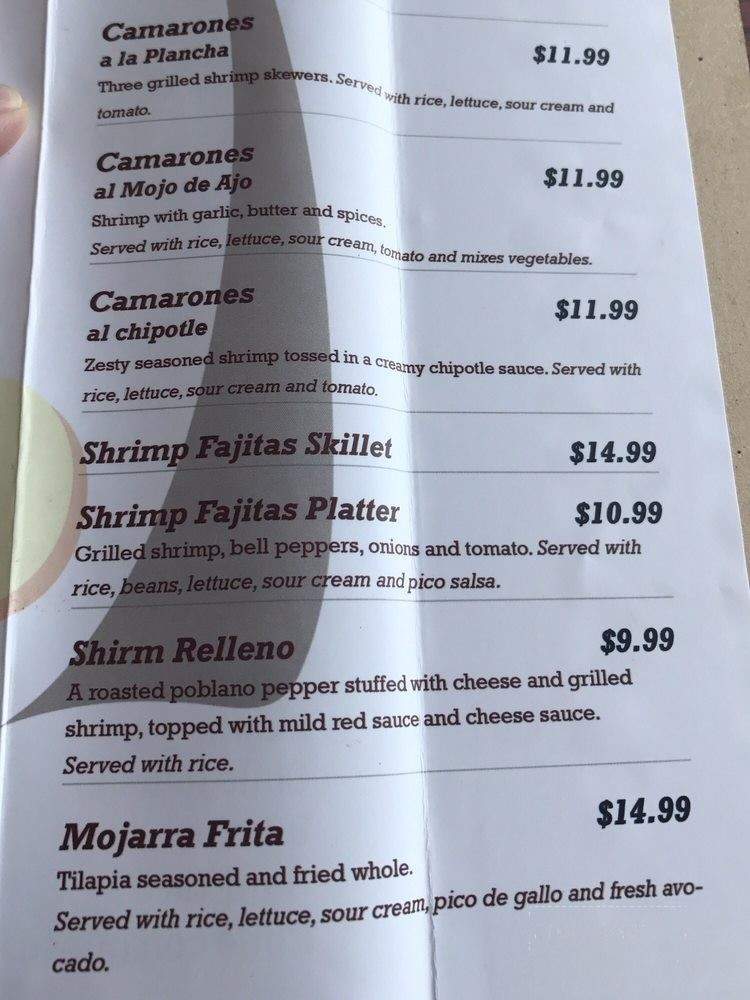 Cozumel - Oshkosh, WI menu_pic