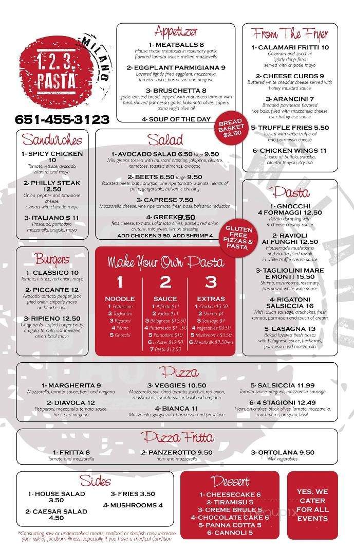 1.2.3. Pasta - Inver Grove Heights, MN menu_pic
